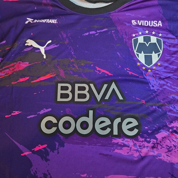 NWT Puma CF Monterrey Alternative Third Short Sleeve Jersey Men's Size Large - Picture 7 of 9